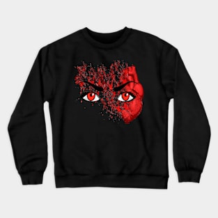 Shattered Heart - Red Crewneck Sweatshirt